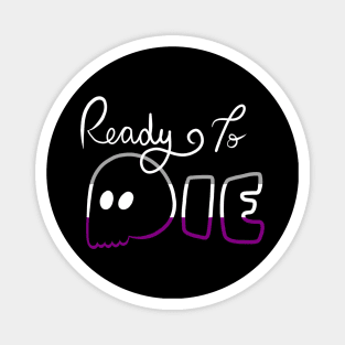 Ready To Die Emo Skull (Asexual Colors) Magnet